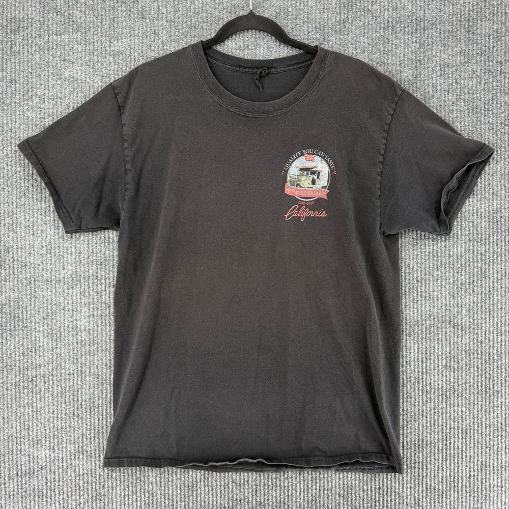 In-N-Out Burger 65th Anniversary shirt mens Large faded alt Cadillac graphic tee